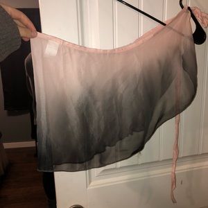 Water Color ballet wrap skirt